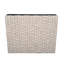 Ensemble de 2 pots d'extérieur en osier PE, beige