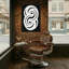 Abstrait abstrait tourbillons blancs sur toile noire-1501900770