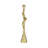 Modern Aluminum and Suar Wood Taper Holder with Abstract Sculptural Form and Mixed Metal Design for Contemporary Decorative Accents-1967459150
