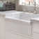 Whitehaus 30” Reversible Single Bowl Fireclay Kitchen Sink: Lip+Fluted, Lip Front Apron
