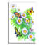 Art mural en verre épique «Daisies and Butterflies» par Geraldine Aikman, 16 po x 24 po-117461186
