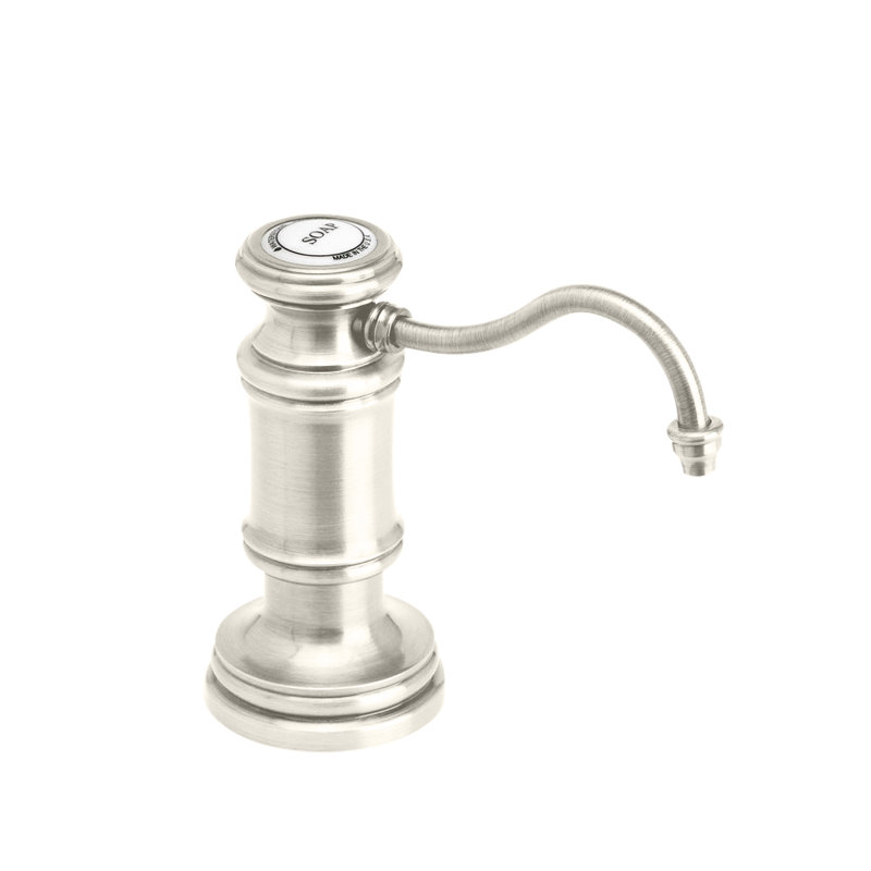 Traditional Soap/Lotion Dispenser - Hook Spout, Satin Chrome