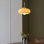 Luminaire suspendu 1 lumière en verre médiéval