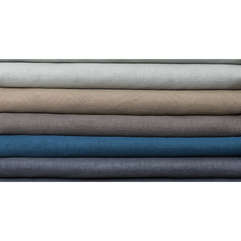 Belasquez Semi Sheer Curtain Single Panel, Mist, 54" x 96"
