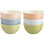 Ceramic 6 Piece Nested Mixing Bowl Set