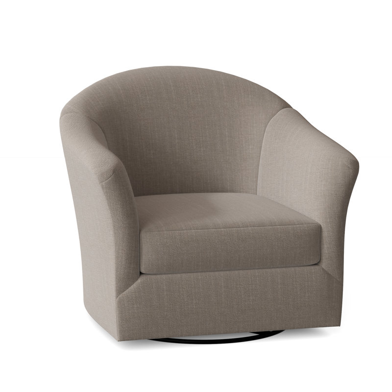Weston Barrel Chair, Stone Crypton Performance; 0884-83