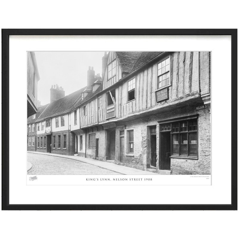 King's Lynn, Nelson Street 1908 by Francis Frith - Single Picture Frame Print, 28cm H x 36cm W x 2.3cm D