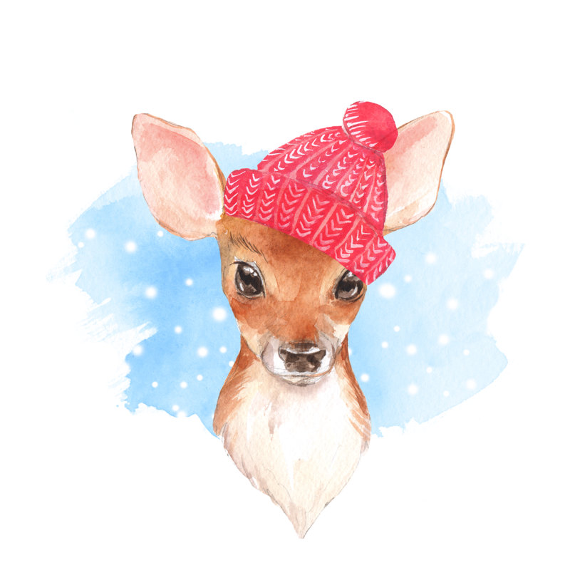 Litta Baby Deer par Ogri, H 12 po x l 12 po