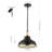 1 - Light Oil Rubbed Bronze Shaded Pendant