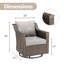 Chaises de patio d'extérieur en rotin avec coussins Tya-1192263203