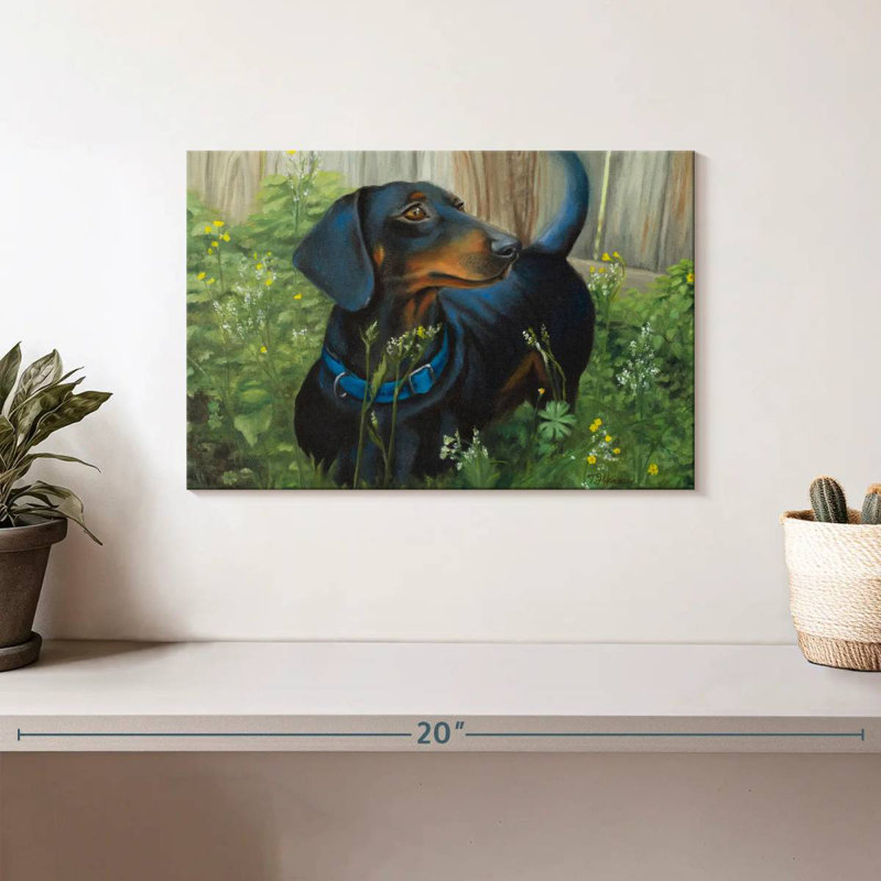 Brampt Dachshund, 8" H x 12" W