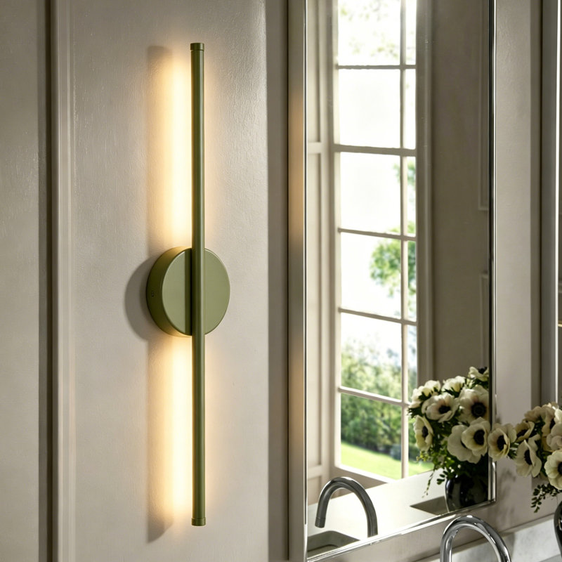 Applique murale semi-encastrée Brynie, H 23,6 po x l 4,3 po x P 1,77 po, Green