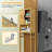 Donnell 23.6'' W X 67'' H X 9.1''D Bamboo Over The Toilet Shelf with Fluted Sliding Door