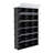 12-tier 72-pair Expandable Shoe Rack + Diy Modular Cube Organizer (black) - Multi-purpose, Durable Steel-frame, Space-saving For Home/office