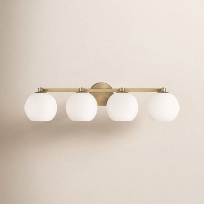 Ansley 4 Light Frosted Dimmable Vanity Light