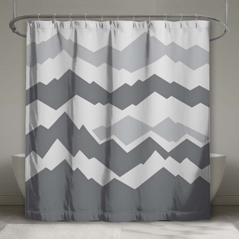Rideaux de douche Gray Mountain Silhouette, L 70 po x H 72 po