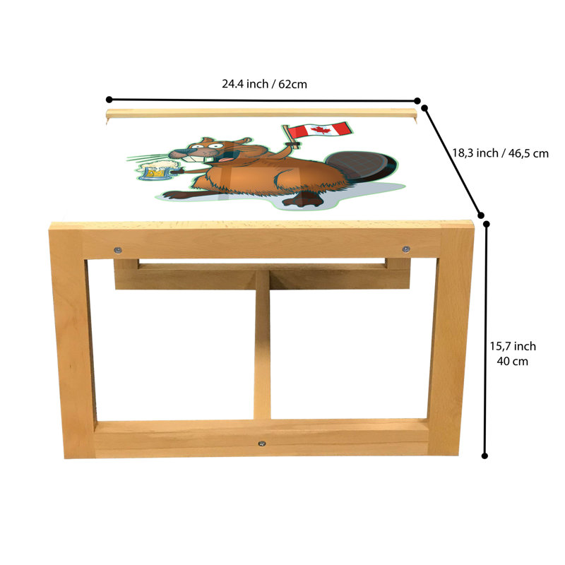 Inwelle Sled Coffee Table, 40cm H x 46.5cm W x 62cm D