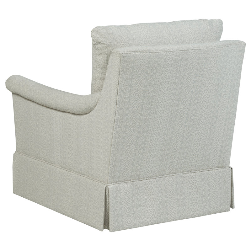 Fauteuil pivotant l 34,5 po Olivia, Polyester indigo 8789