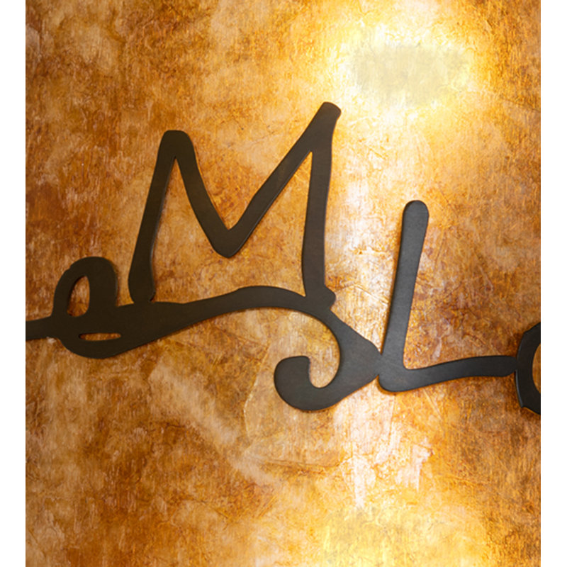 Personalized 2 - Light Flush Mounted Sconce