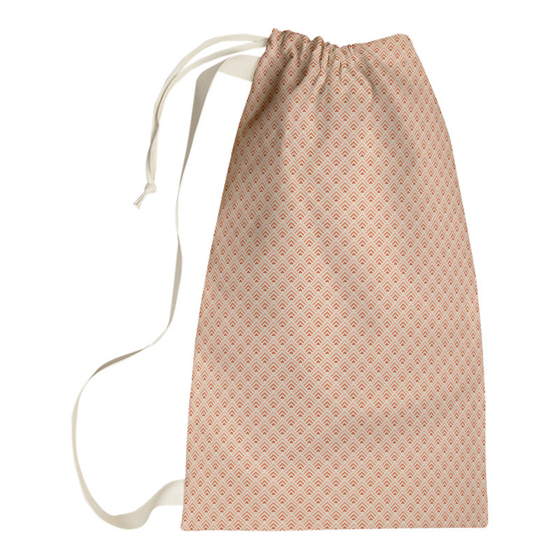 Kitterman Fabric Laundry Bag with Handles, Small (64" H x 20" W x 1.5" D), Yellow/Orange