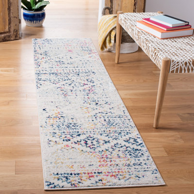 Tapis ivoire / bleu Sachiko