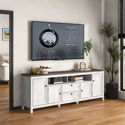 Tv Stand Up To 78" Inch Tv Entertainment Center With Storage Cabinets And 6 Drawers