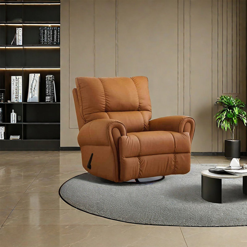 Fauteuil inclinable Enrrique, Similicuir brun