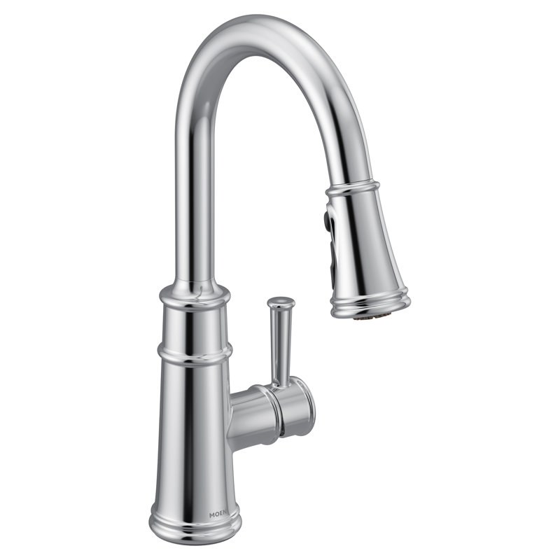 Belfield One-Handle High Arc Pulldown Kitchen Faucet, Chrome