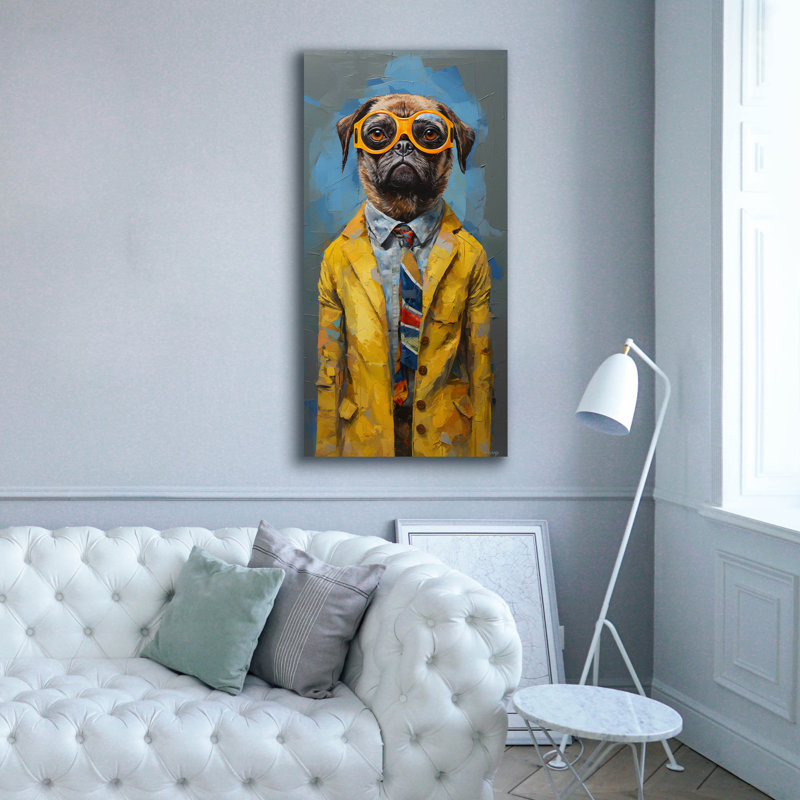 «Debout 3» par Sean Parnell, art mural sur toile, H 40 po x l 20 po