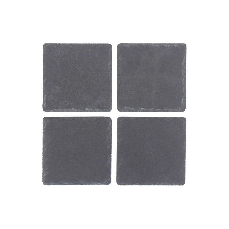 4 Piece Slate Coaster Set