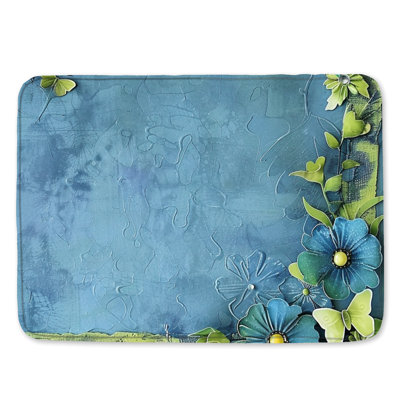 Tapis de bain papillon
