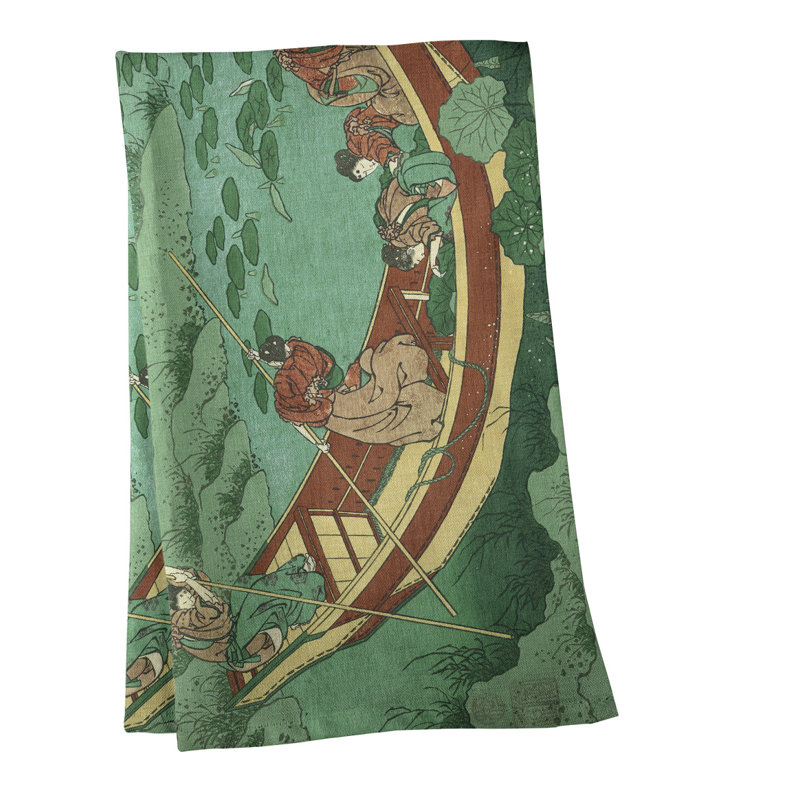 Hague Tea Towel Kitchen Towel, Red, Cotton Twill