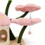 Structure d'escalade simple et créative pour chat rose