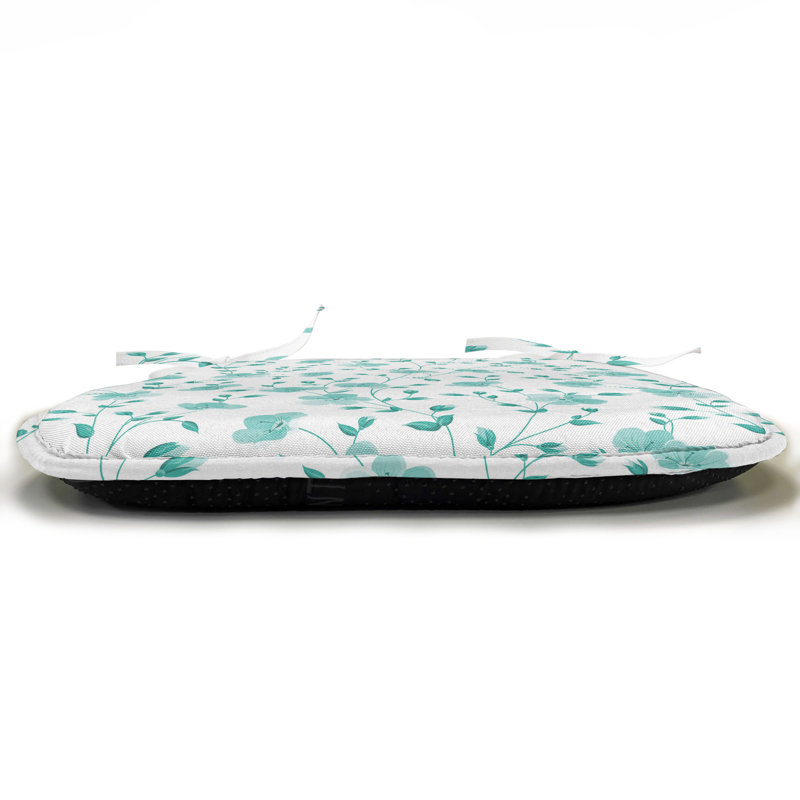 Chair Pad Cushion, Pale Blue/Teal