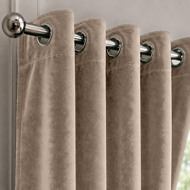 Velvet Room Darkening Curtain Panel Pair, 168 cm X 228 cm