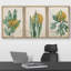 «Minimal Botanical Mid-Century Minimal Tropical Plants Nature Wilderness on Canvas», reproduction de 3 pièces-91022032-91176451