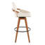 Tabouret de bar à hauteur fixe avec pivot-2051212351