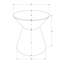 Table d'appoint, tambour, côté, bout, table de chevet, lampe, salon, chambre à coucher, métal, contemporain, moderne-334450249
