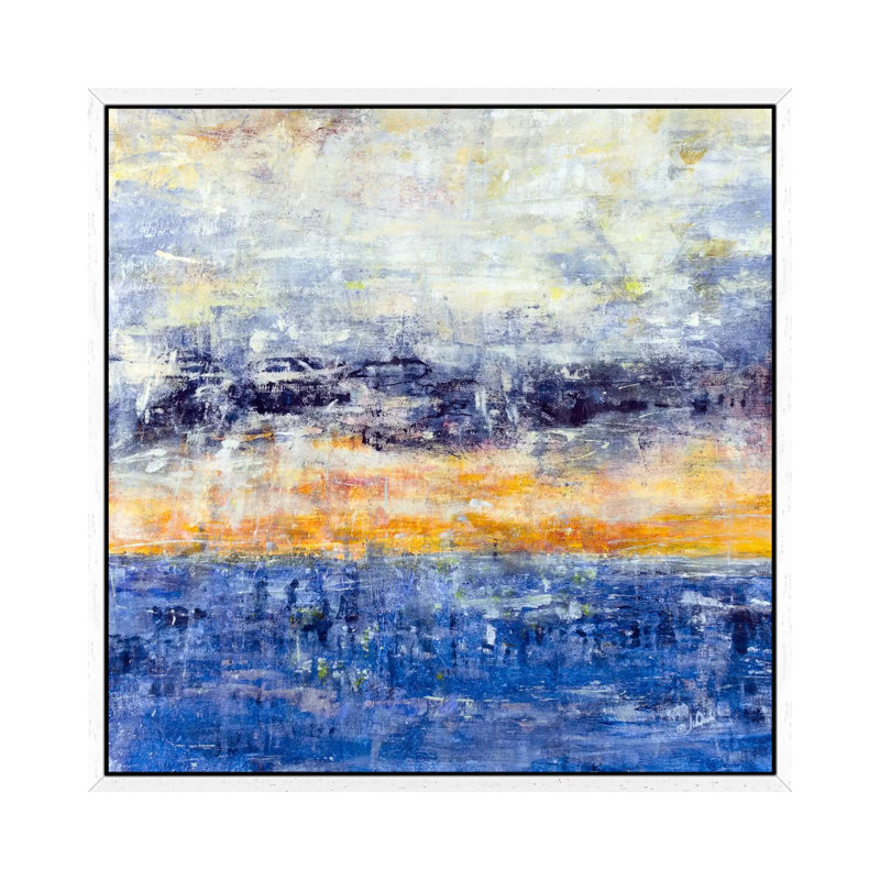 Seatime 1 Piece Painting on Canvas, 66.04 cm H x 66.04 cm W, White Framed Canvas