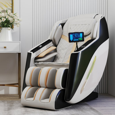 3d Full Body Zero Gravity Massage Chair With Ai Voice Control And Wireless Charging, Heated Full Body Airbags Compression Massage Chair With Footest Massage