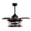 Ventilateur de plafond à pales rétractables 36 po avec ensemble d'éclairage et télécommande Montara