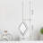 Silver Diamond Shaped Wall Mirror