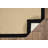 Nannette Handmade Light Beige Berber with Black Cotton Border Made in the USA Area Rug-726958221