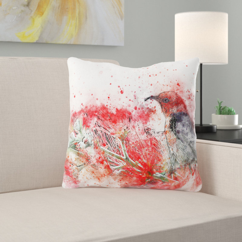 Coussin oiseau Magnuson, Microsuède, Intérieur