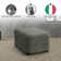 Stretchy Slipcover for Ottoman - Durable & Stylish - Microfibra Printed Collection