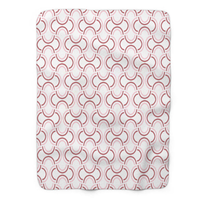 Couverture sherpa rose 1 pièce, L 60 po x L 80 po