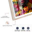 «Burst of Blooms I Shadowbox Print», art mural par Notoriart, cadre blond, 16 x 24-647347618-647347620