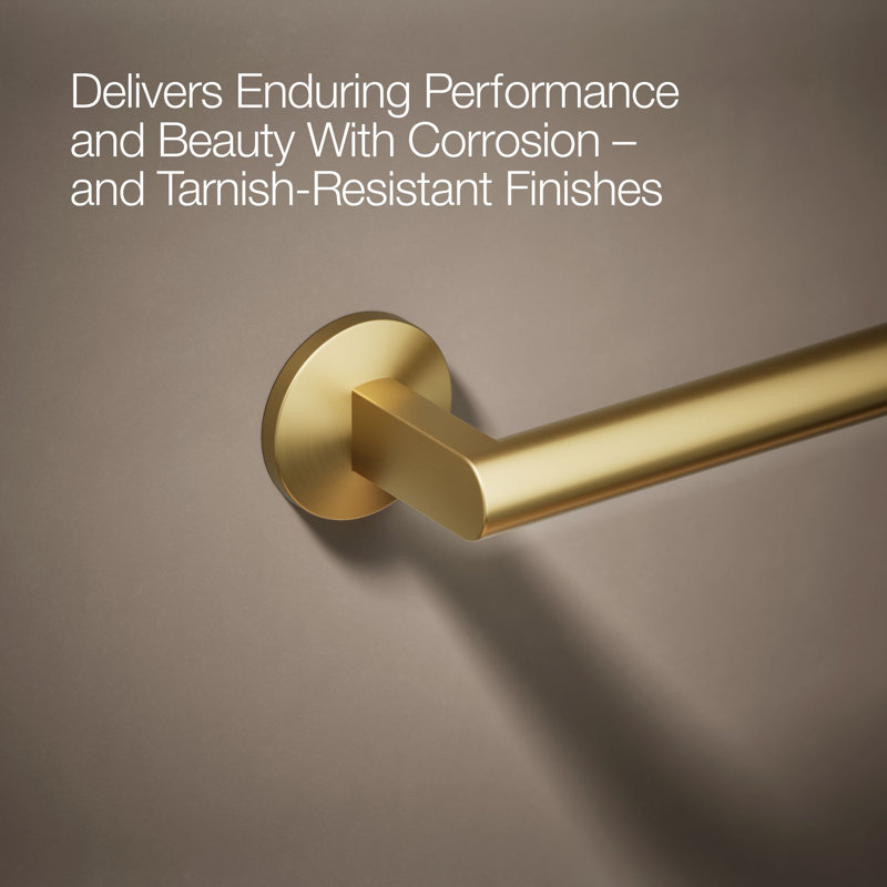 Components Towel Bar, Vibrant Brushed Moderne Brass, 18"W