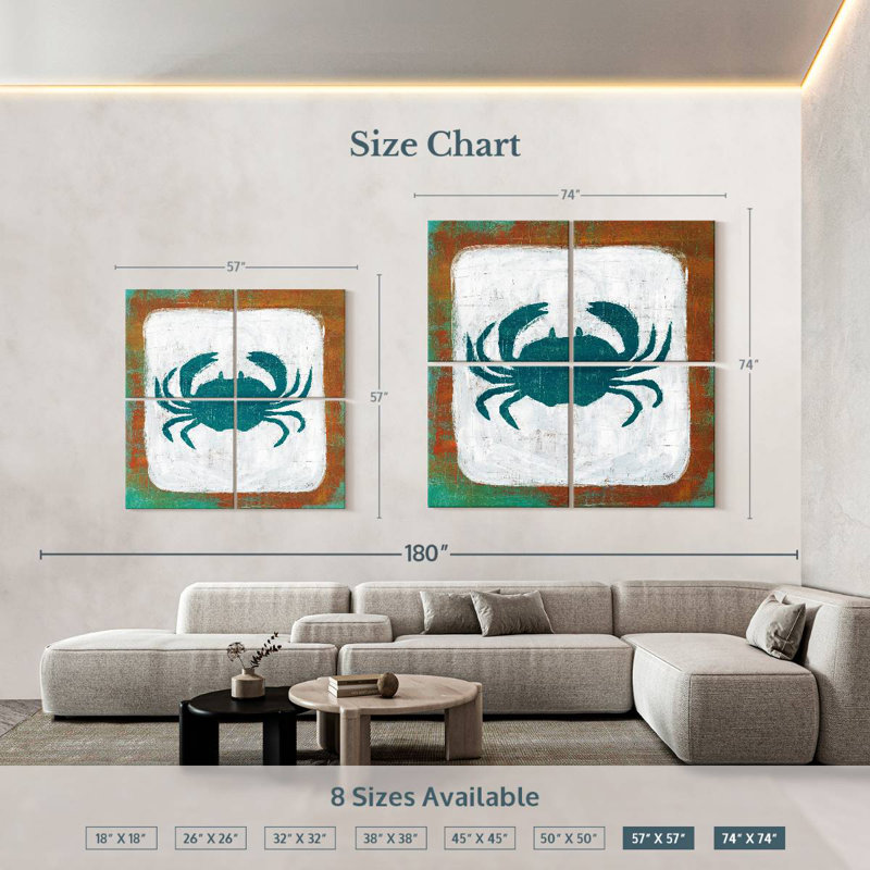 Brampt Ahoy Crab, 74" H x 74" W