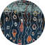 Tapis bleu marine Southwestern-1620530539